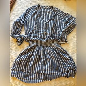 Rails striped dress